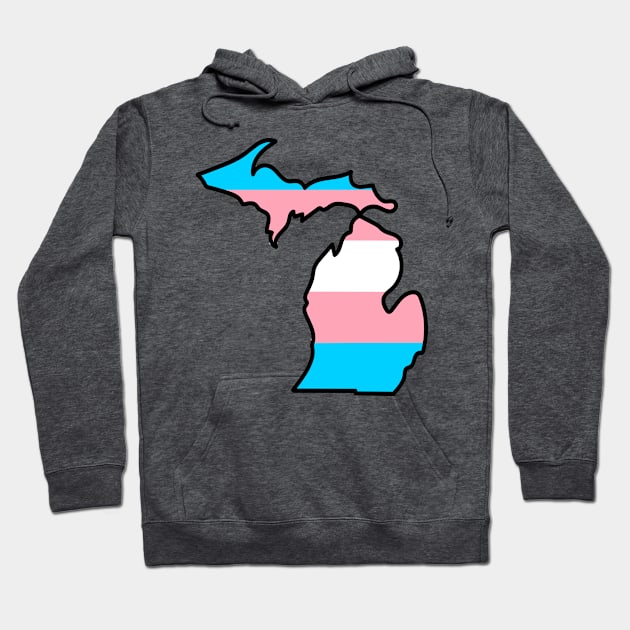 Michigan Transgender Flag Hoodie by Jessimk